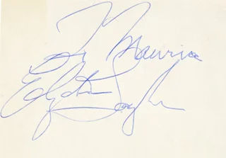Elizabeth Taylor autograph