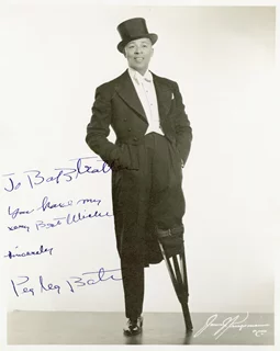 Clayton 'Peg Leg' Bates autograph