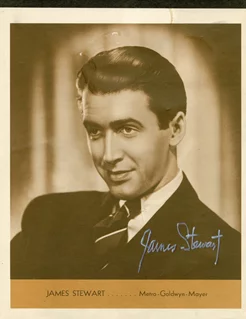James Stewart autograph