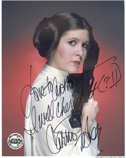 Carrie Fisher autograph