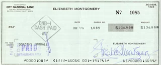 Elizabeth Montgomery autograph