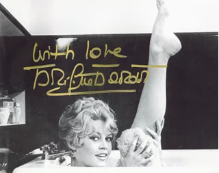 Brigitte Bardot autograph