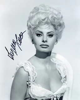 Sophia Loren autograph