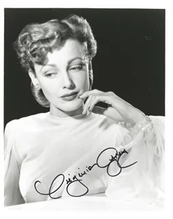 Virginia Grey autograph