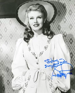 Ginger Rogers autograph