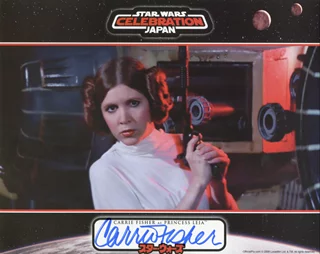 Carrie Fisher autograph