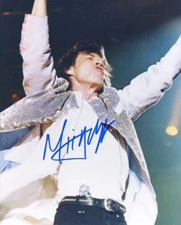 Mick Jagger autograph
