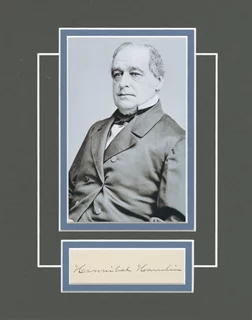 Hannibal Hamlin autograph