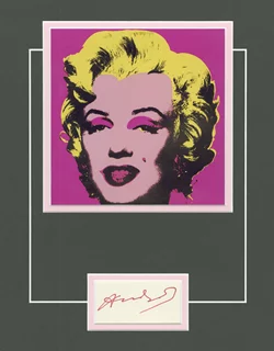 Andy Warhol autograph