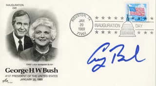George Bush autograph