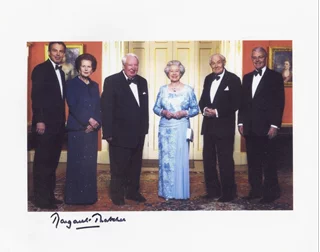 Margaret Thatcher autograph
