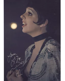 Liza Minnelli autograph