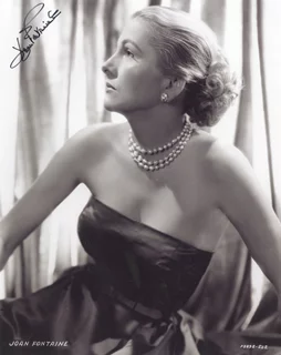 Joan Fontaine autograph