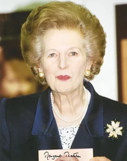 Margaret Thatcher autograph