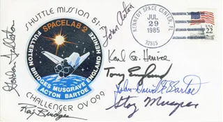 STS-51-F Challenger autograph