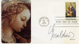 Queen Geraldine of the Albanians autograph