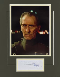 Peter Cushing autograph