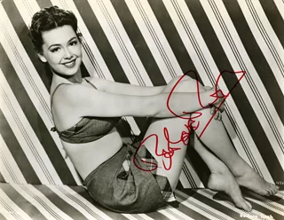 Barbara Rush autograph