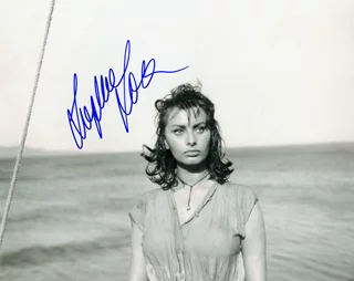 Sophia Loren autograph