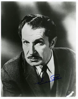 Vincent Price autograph