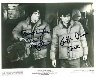 An American Werewolf In London autograph