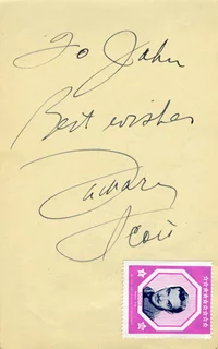 Zachary Scott autograph