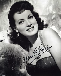 Maureen O'Hara autograph