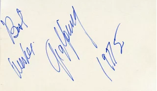 Gig Young autograph