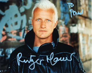 Rutger Hauer autograph