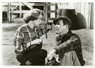 June Allyson autograph