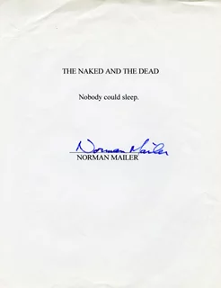 Norman Mailer autograph