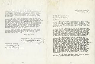 Samuel Goldwyn autograph