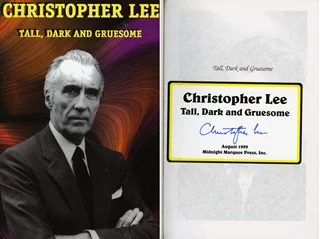 Christopher Lee autograph