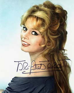 Brigitte Bardot autograph