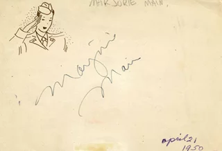 Marjorie Main autograph