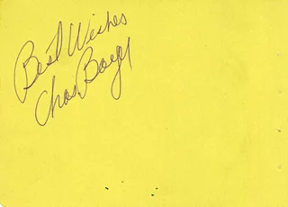 Charles Boyer autograph