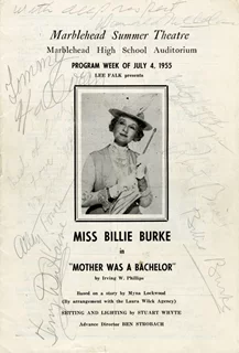 Billie Burke autograph