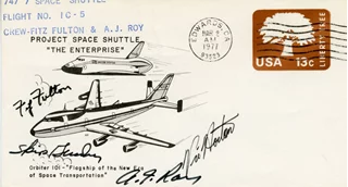 747 Space Shuttle FDC autograph