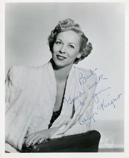 Evelyn Knight autograph