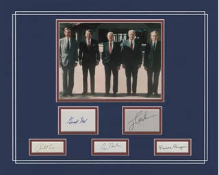 Five Presidents autograph