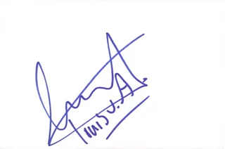 Louis Van Amstel autograph