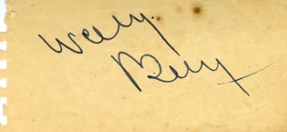 Wallace Beery autograph