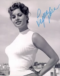 Sophia Loren autograph