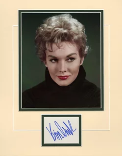 Kim Novak autograph