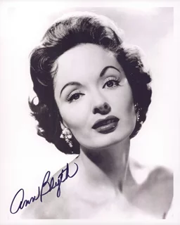 Ann Blyth autograph