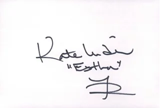 Kate Linder autograph
