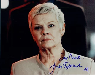 Judi Dench autograph