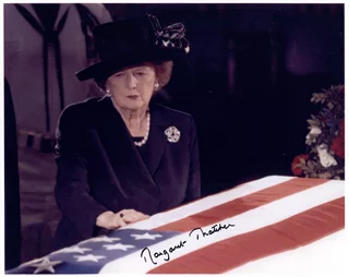 Margaret Thatcher autograph