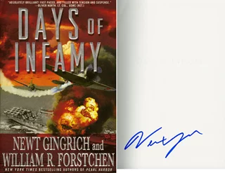 Newt Gingrich autograph