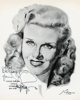 Ginger Rogers autograph